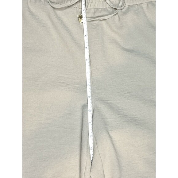 Calvin Klein Women’s Tan Elastic Drawstring Culottes Wide Leg Size Small Hipster - Picture 3 of 9